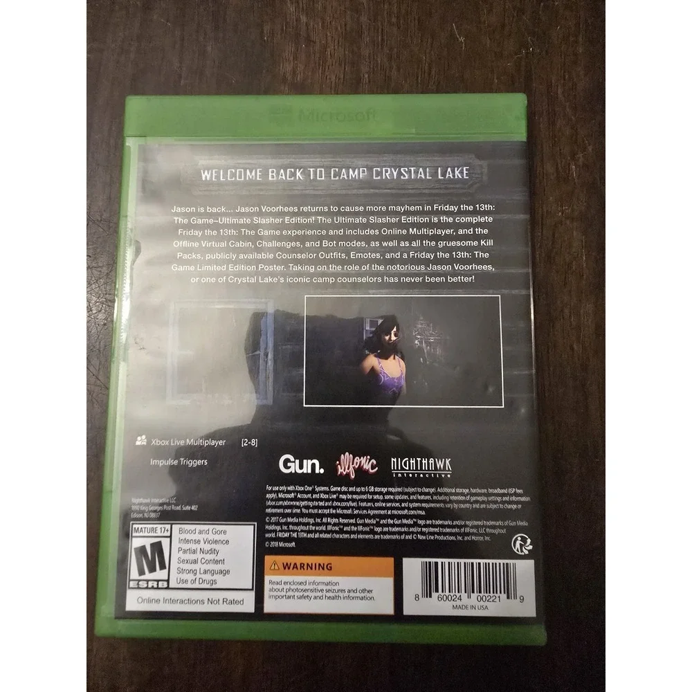 Friday the 13th: The Game Xbox One Ultimate Slasher Edition Microsoft Video Game